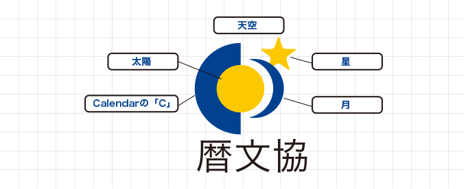 暦文協のシンボルマーク